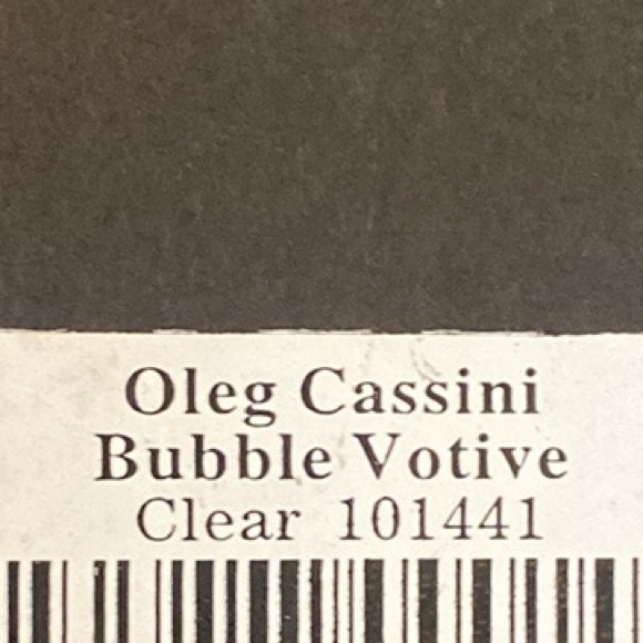 VINTAGE COLLECTIBLE NWB Oleg Cassini Crystal Bubble Votive Candle Holder - Picture 10 of 12